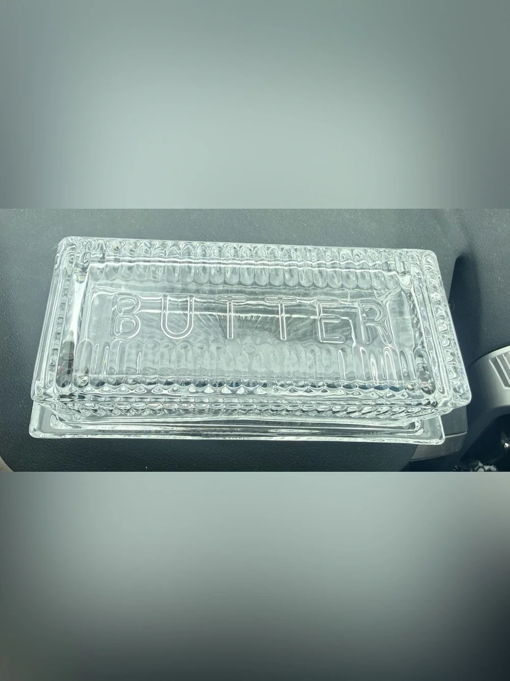 Abbott Glass Butter Dish with Lid - Clear